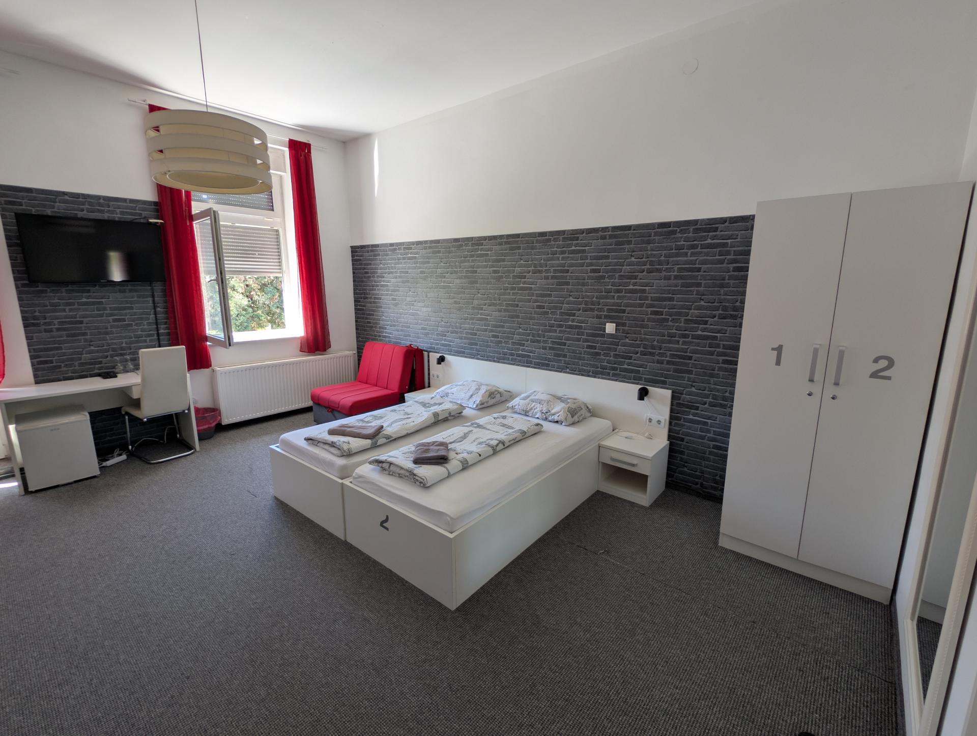 Lounge i zajednički prostor Levicki hostela u Slavonskom Brodu